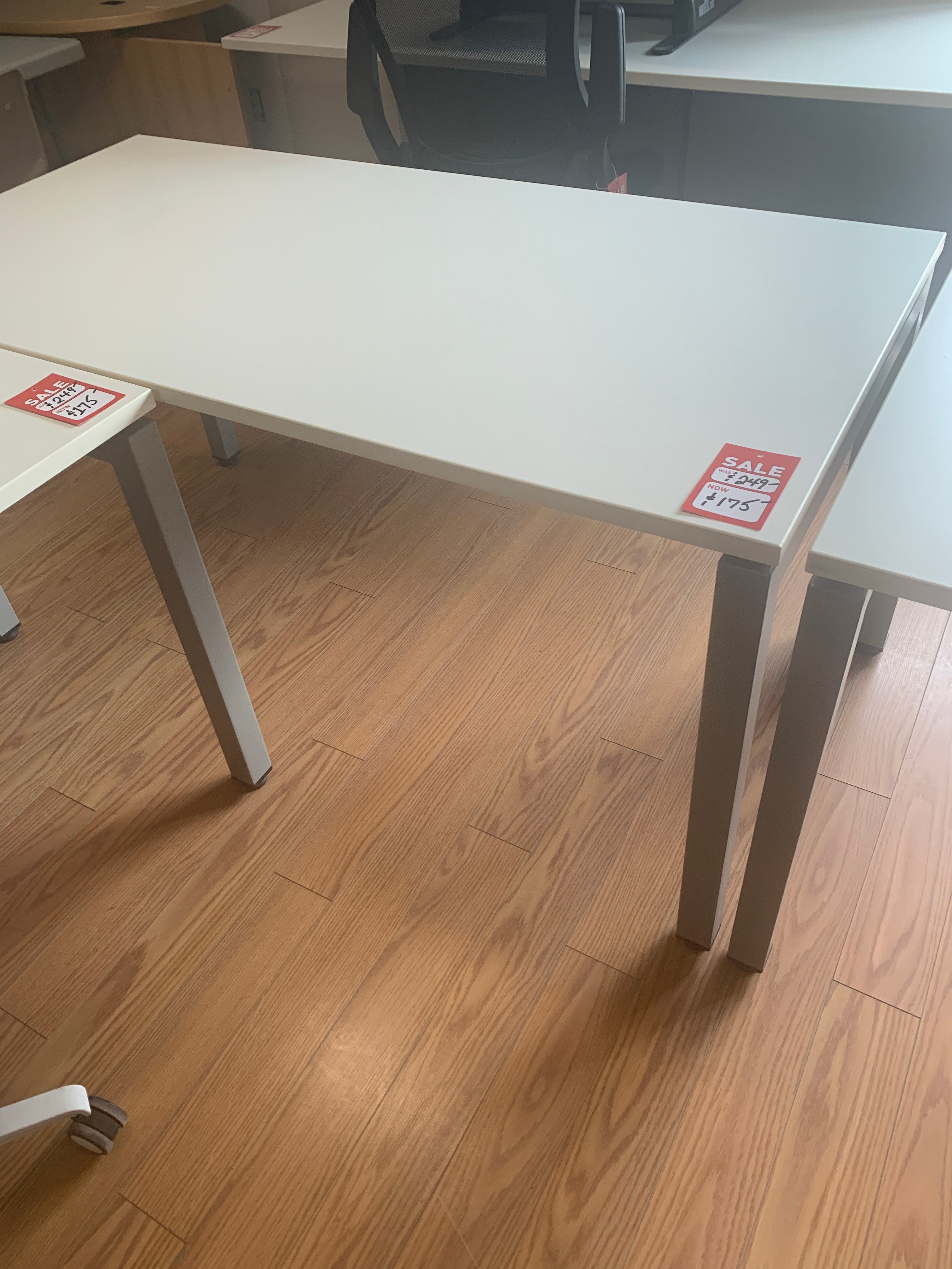 Preloved White Laminate Desk Shells 30 inch x 60 inches