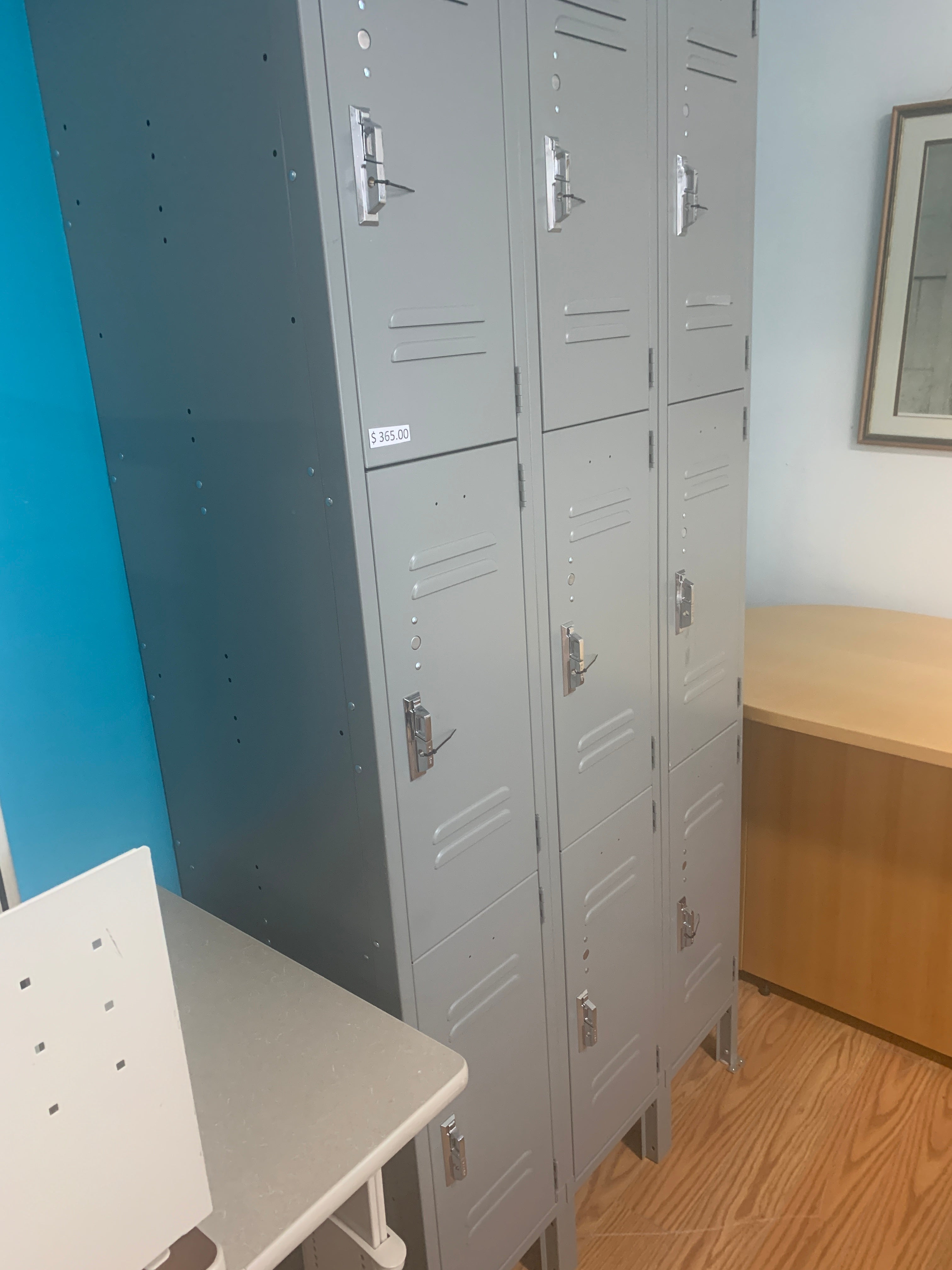Preloved Metal Employee Locker Bank