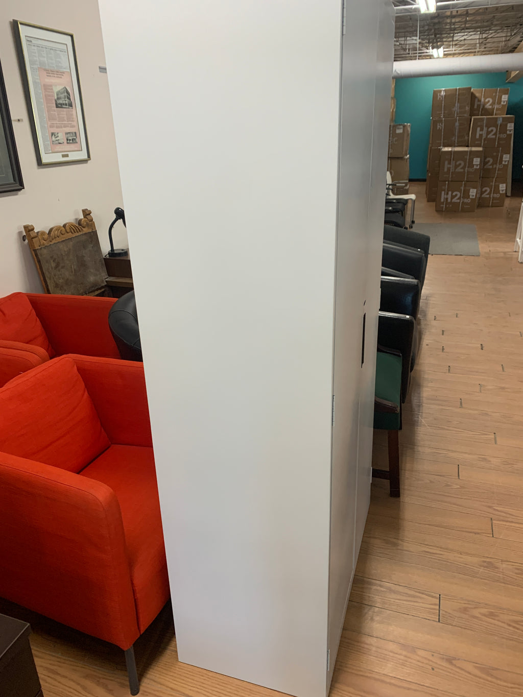 Preloved Metal Storage Cabinet with shelves