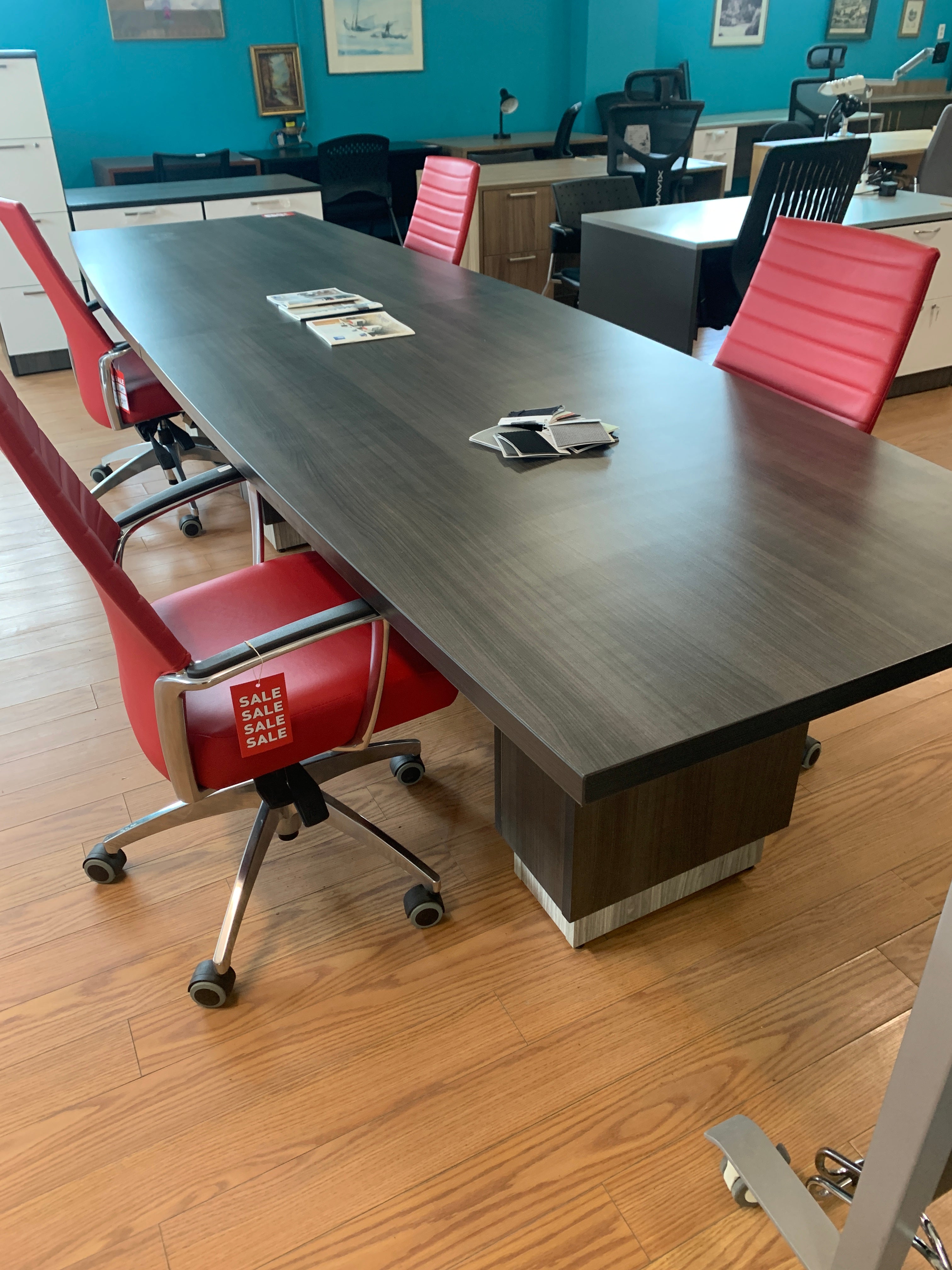Floor Model Conference Table-144 inches  x 42 inches x 36 inches