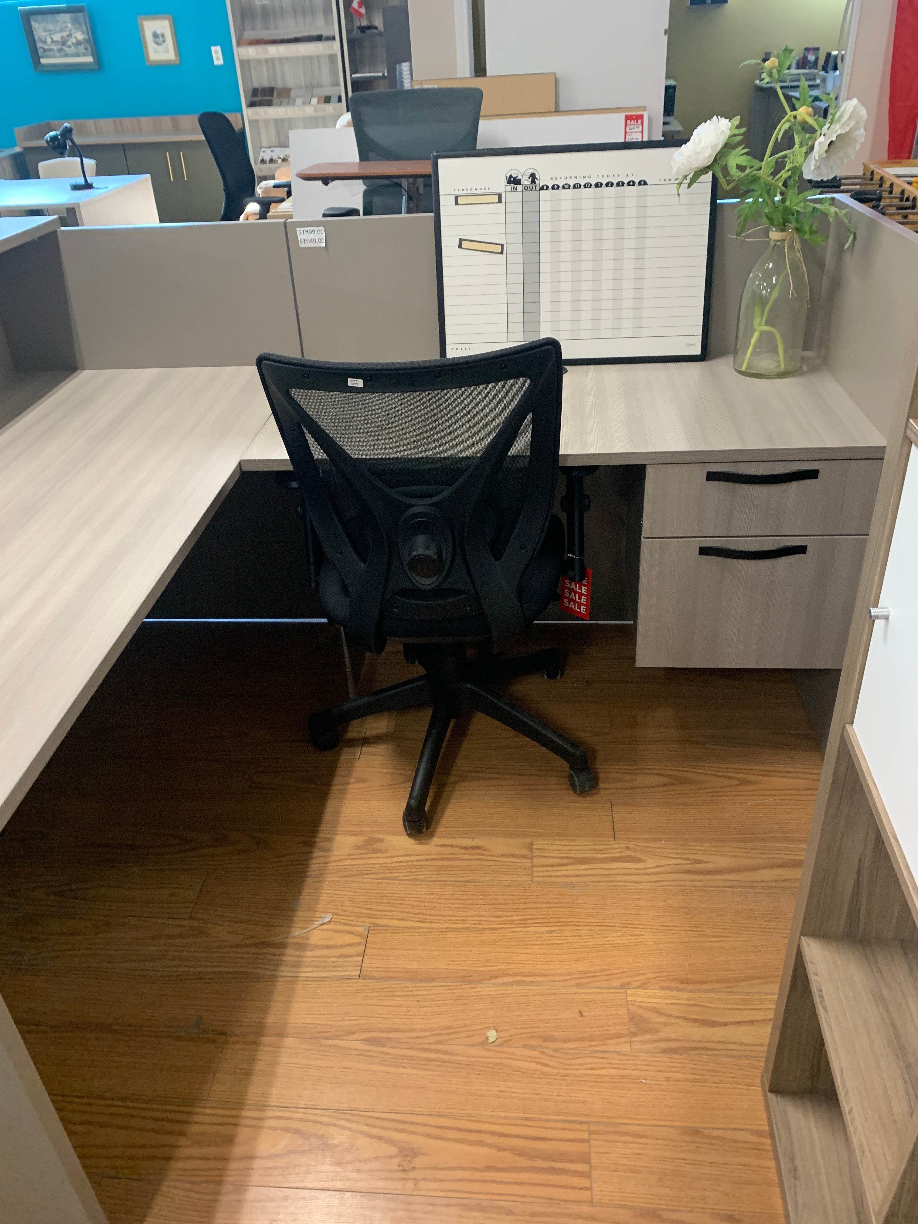 Floor Model IOF Custom Reception Desk-L Shape