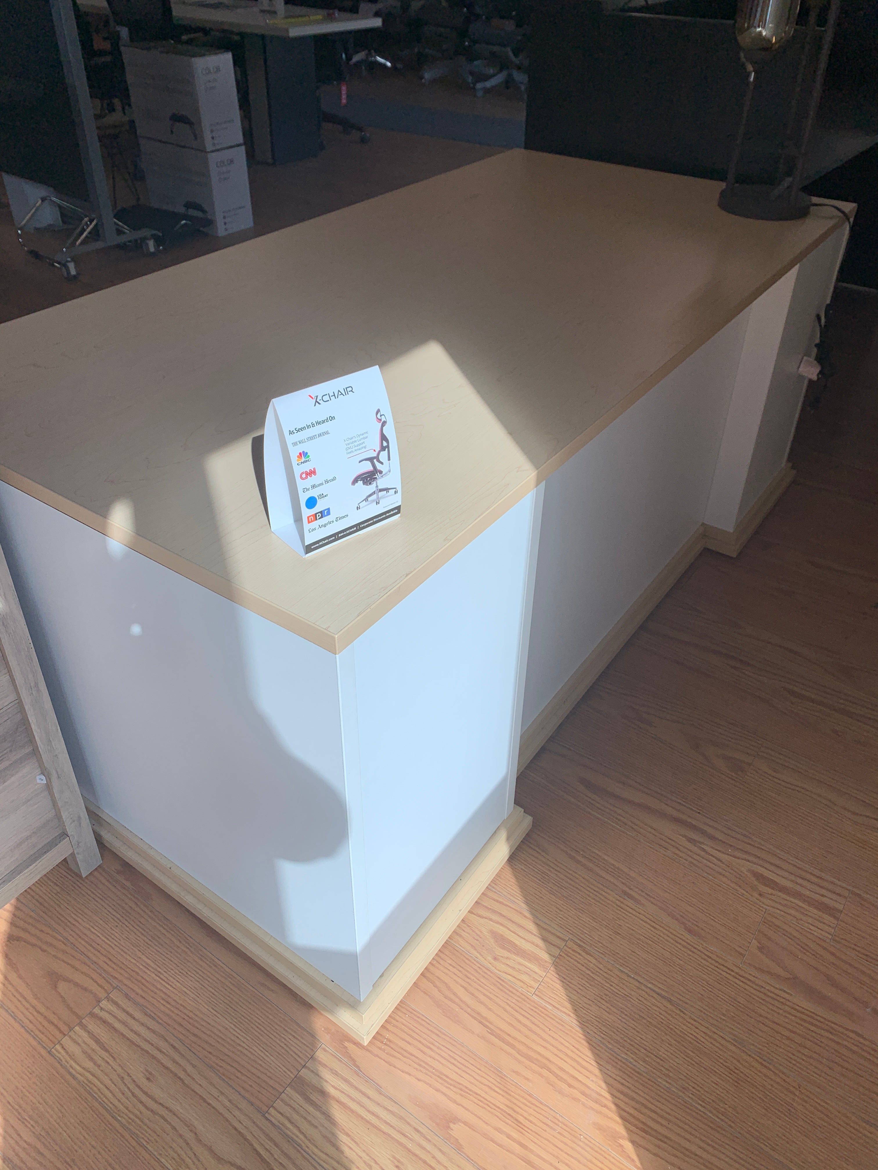 Floor Model IOF Custom Executive Desk 36 inches x 72 inches