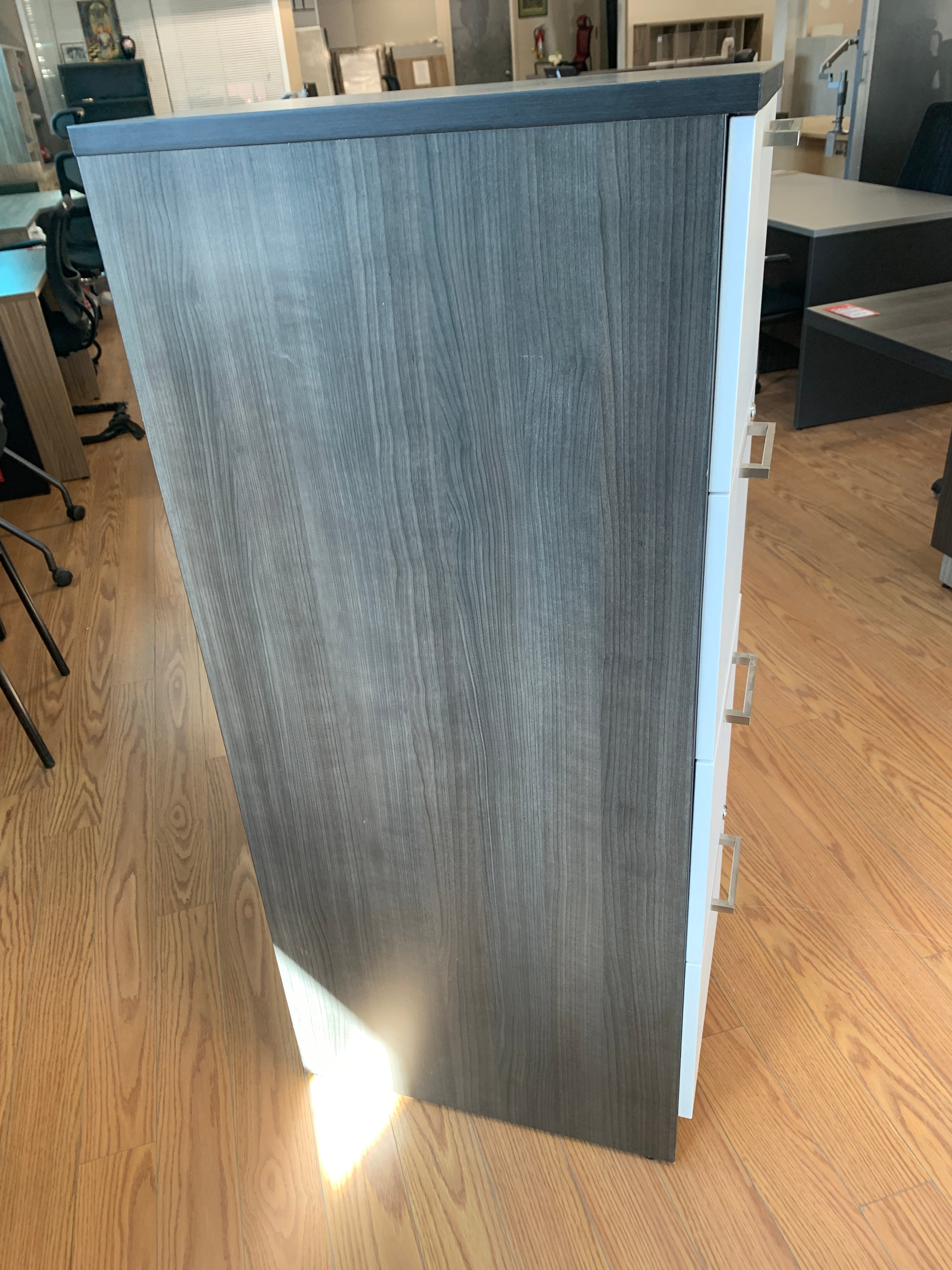 Floor Model Custom IOF Vertical Letter Filing Cabinet