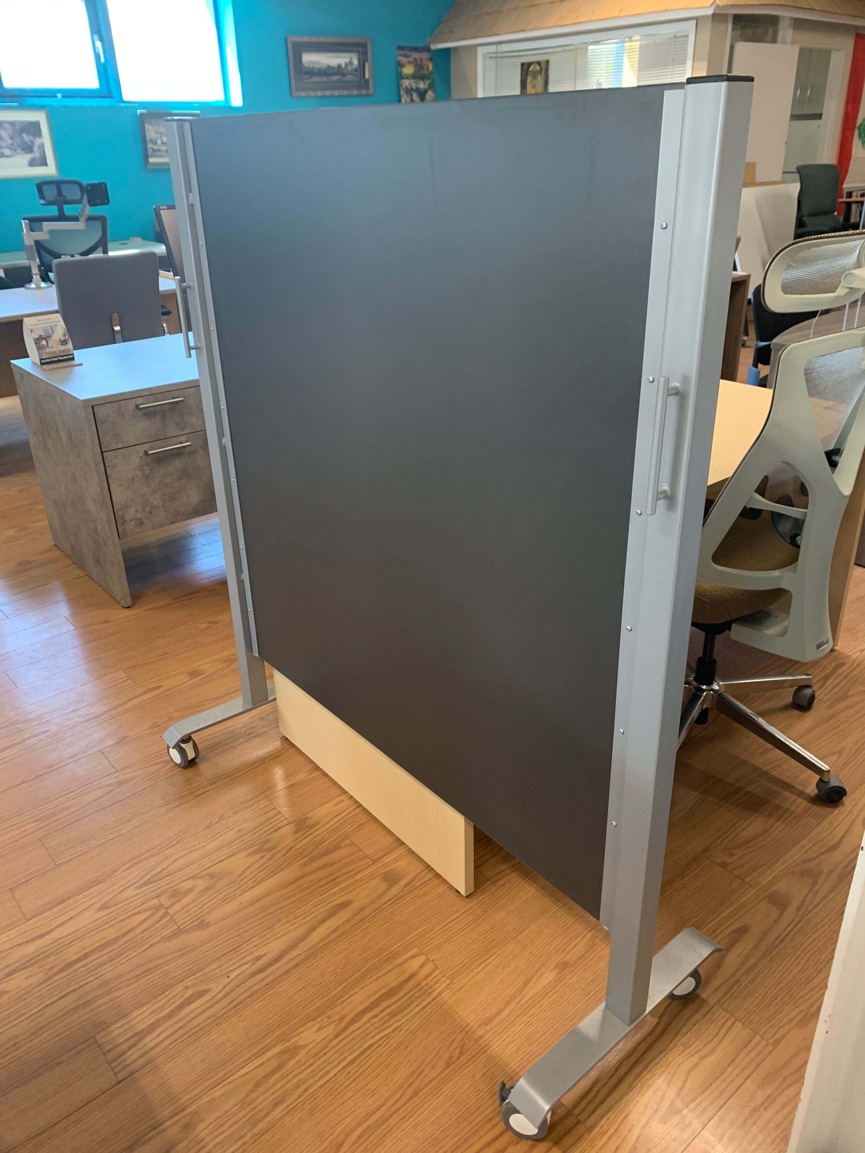 Floor Model IOF Custom Room-Office Divider Rolling Panels