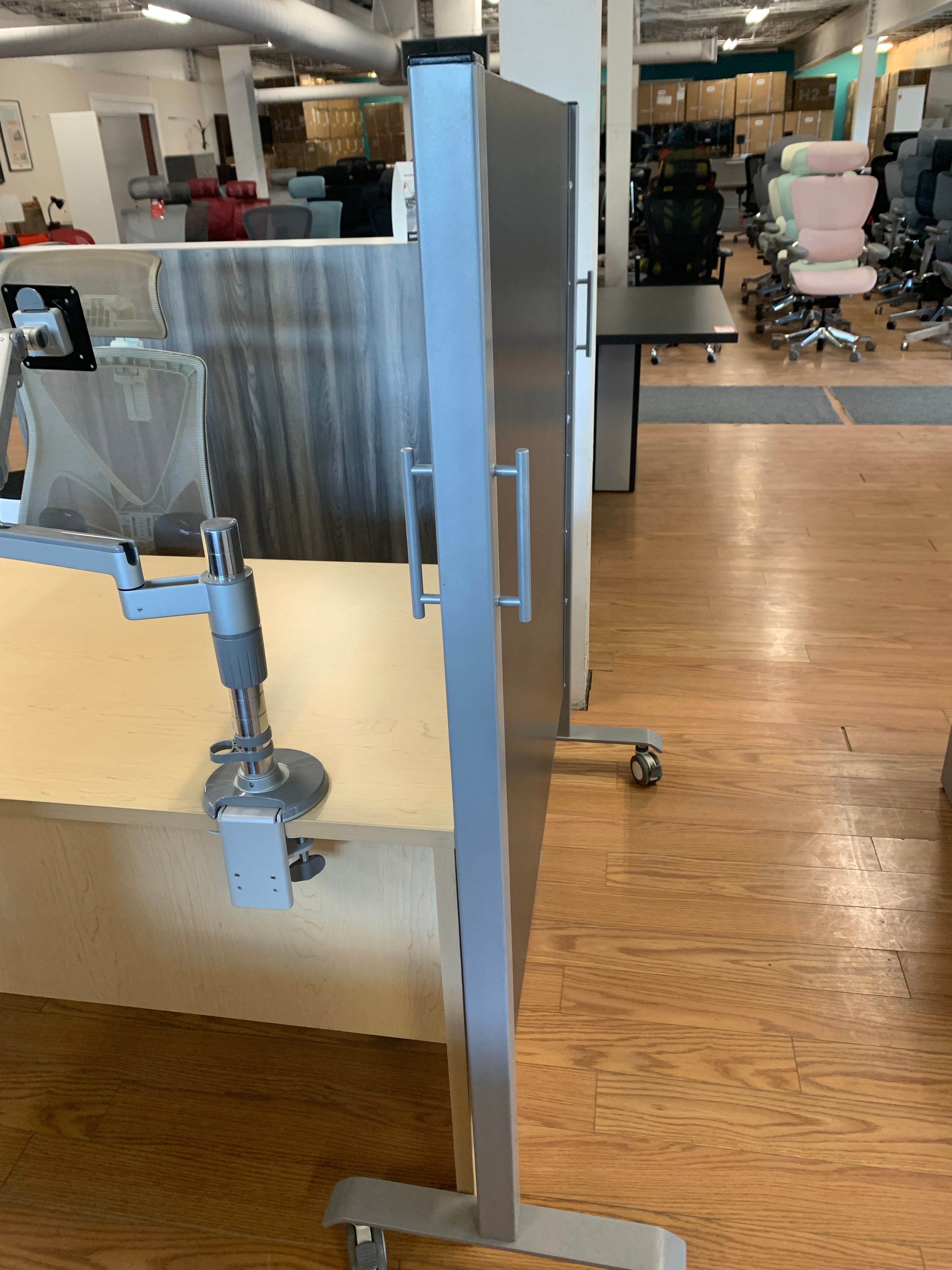 Floor Model IOF Custom Room-Office Divider Rolling Panels