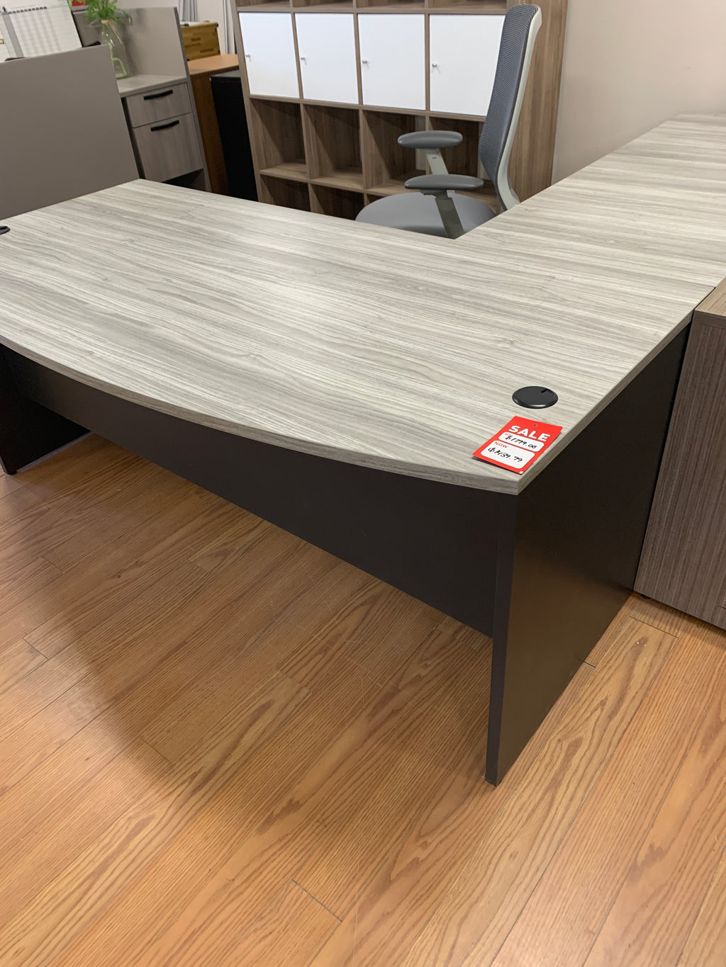 Floor Model IOF Custom Executive L-Shape Desk