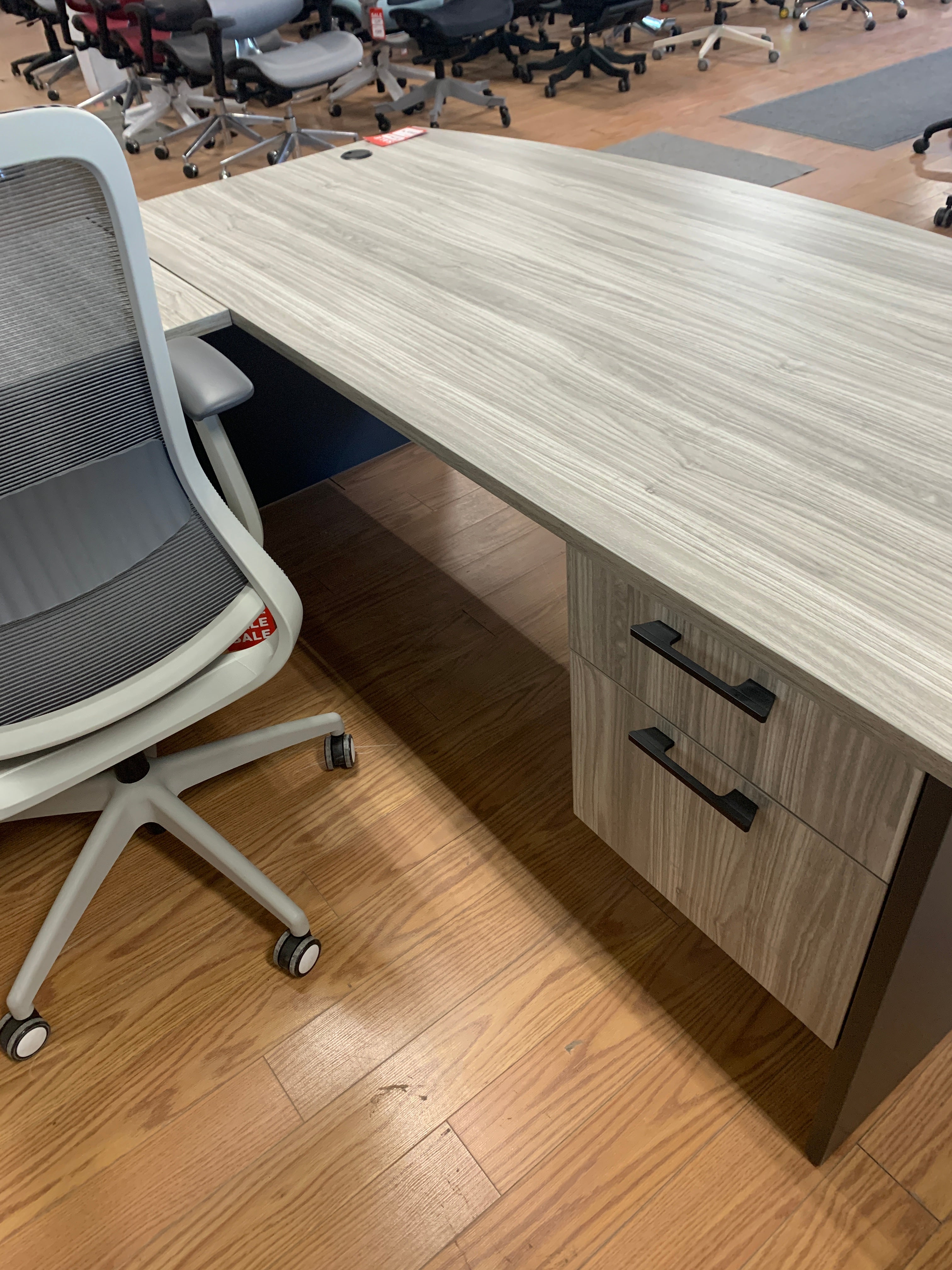 Floor Model IOF Custom Executive L-Shape Desk