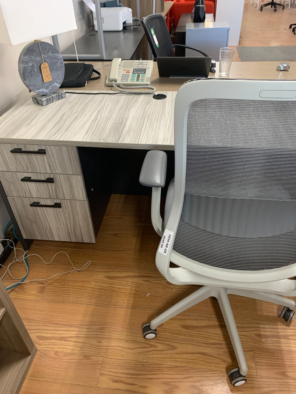 Floor Model IOF Custom Executive L-Shape Desk