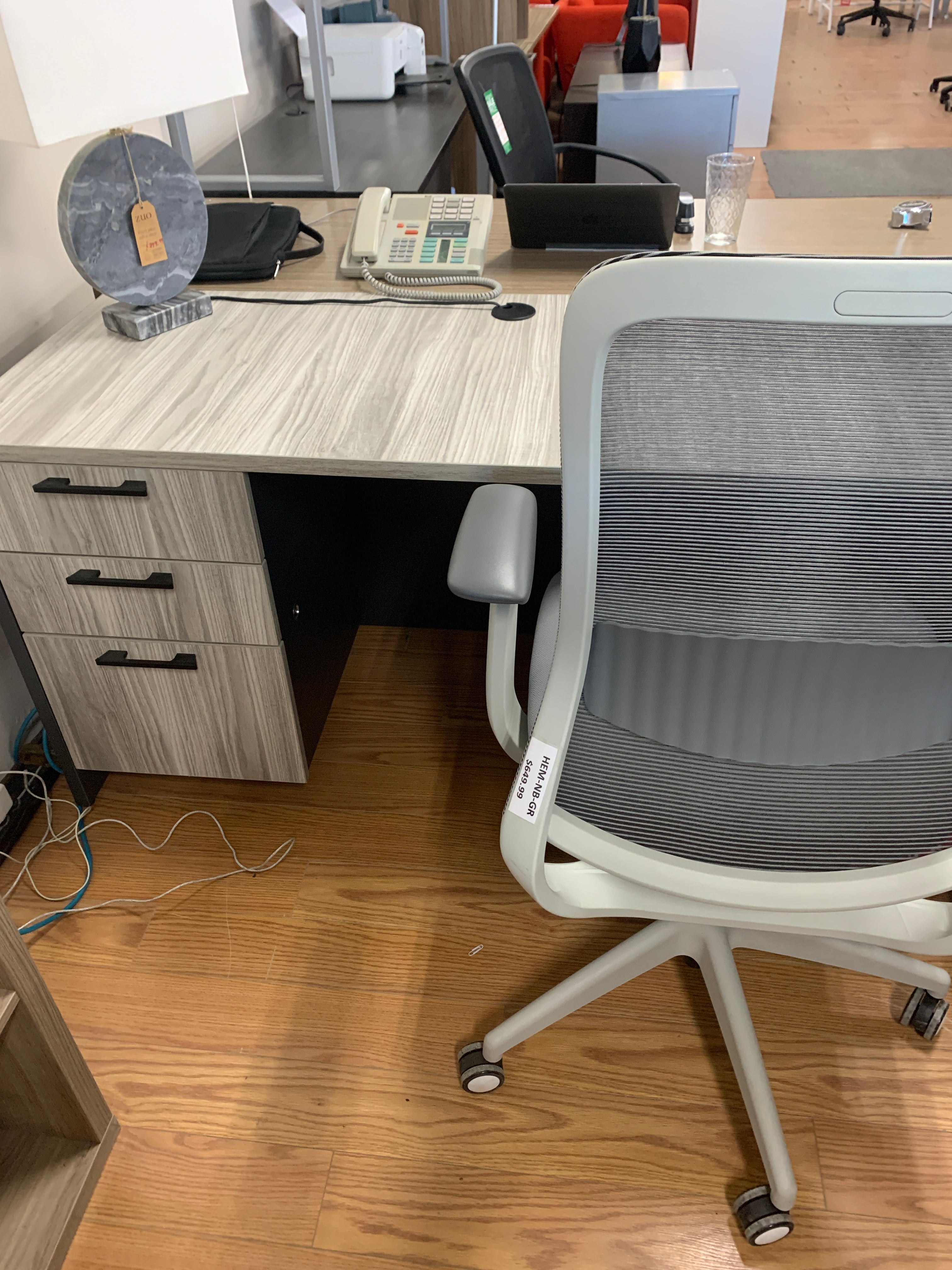 Floor Model IOF Custom Executive L-Shape Desk