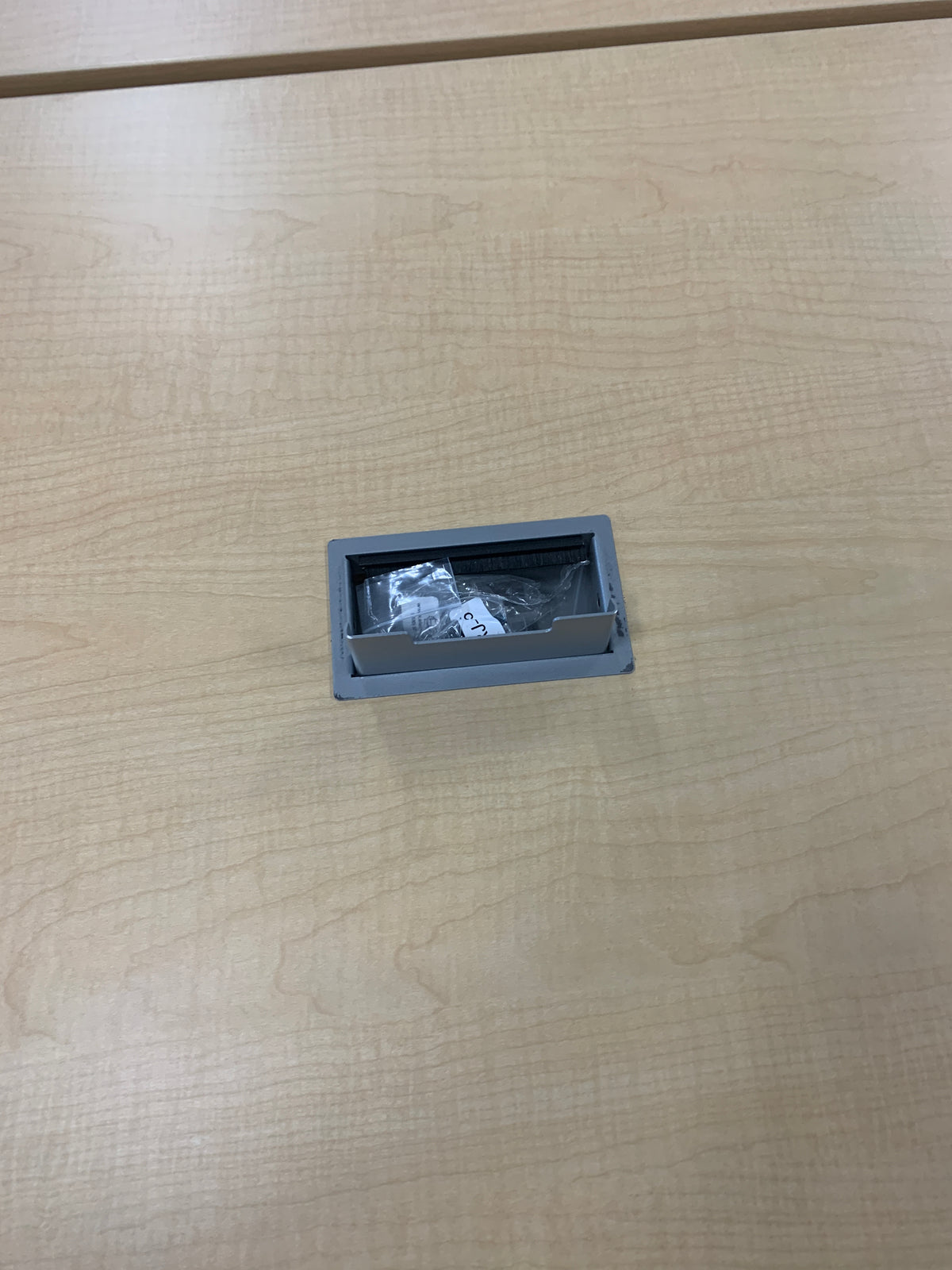 Preloved-30" x 54" laminate desk shells w/power plug outlets-6 Available!