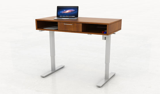 Height Adj Storage Desk