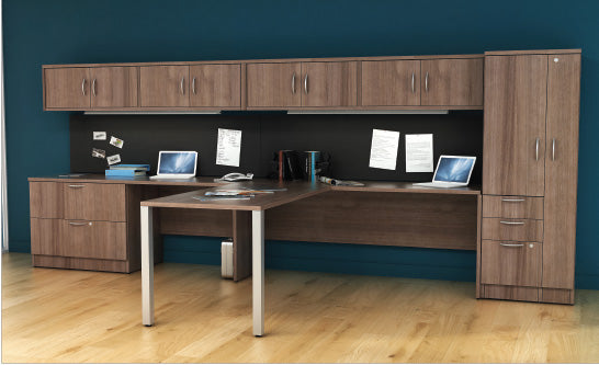 Post Leg Desk & Storage